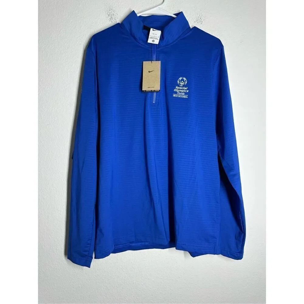 NWT Nike Dri-Fit Special Olympic Florida Invitational 1/2 Zip Pullover Size L